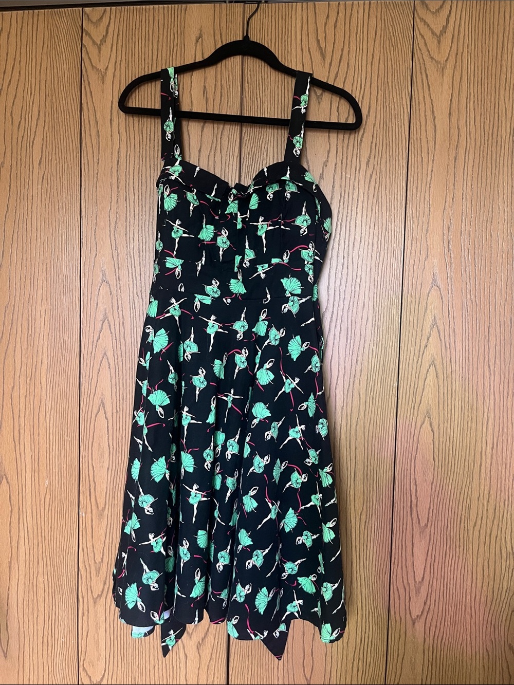 Dolls & Ames Black with Ballet Dancers Dress